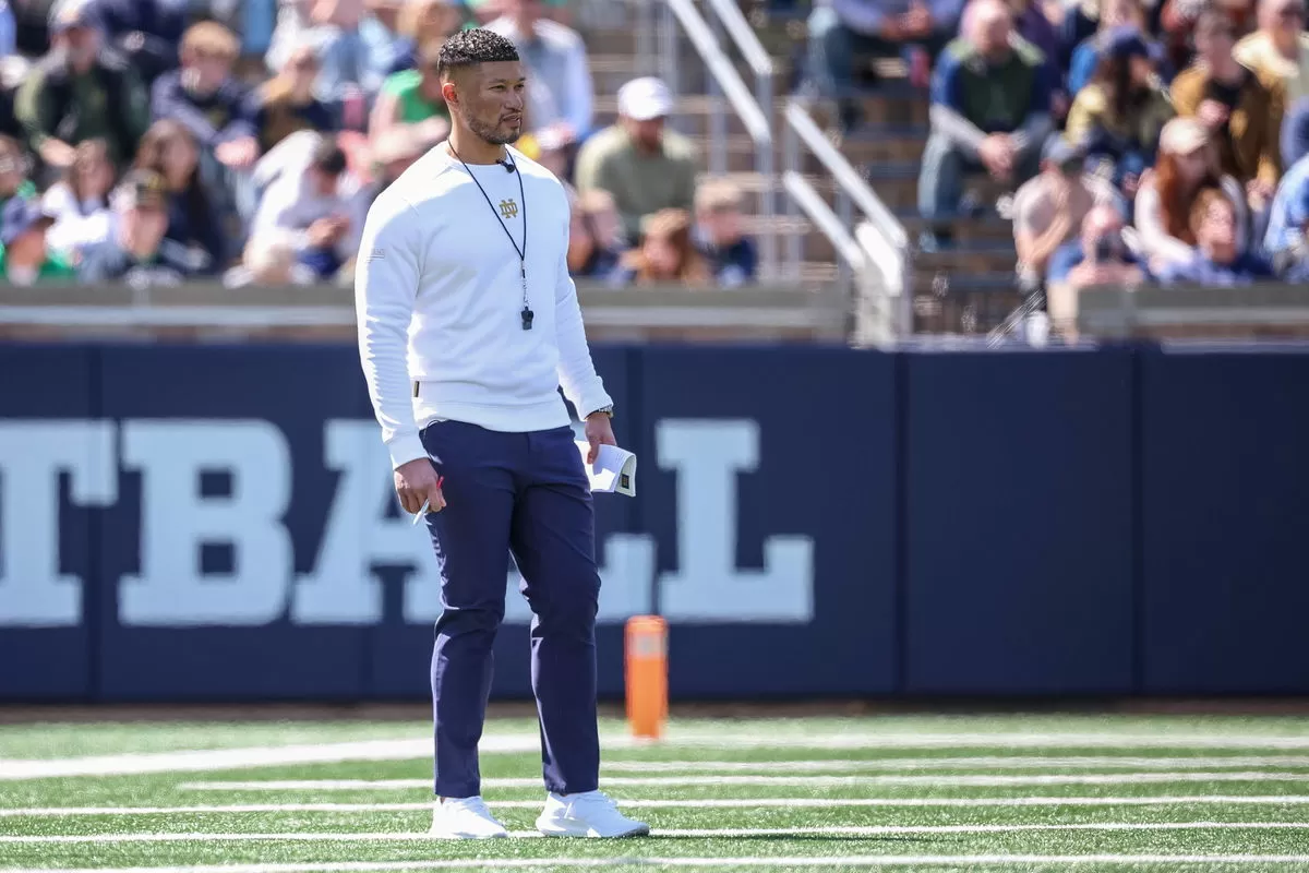 Marcus Freeman’s 2400+Yard Star’s Draft Stock Skyrockets After Senior Bowl as Notre Dame Pulls Off Rare Feat