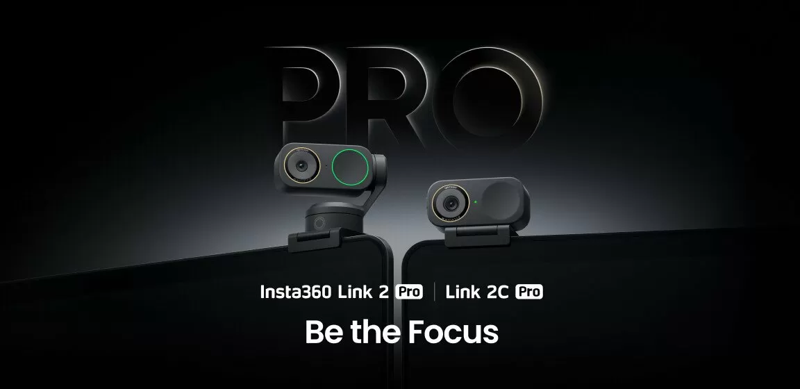 Insta360 Launches Link 2 Pro and Link 2C Pro AI 4K Webcams With Pro Imaging and Advanced Audio