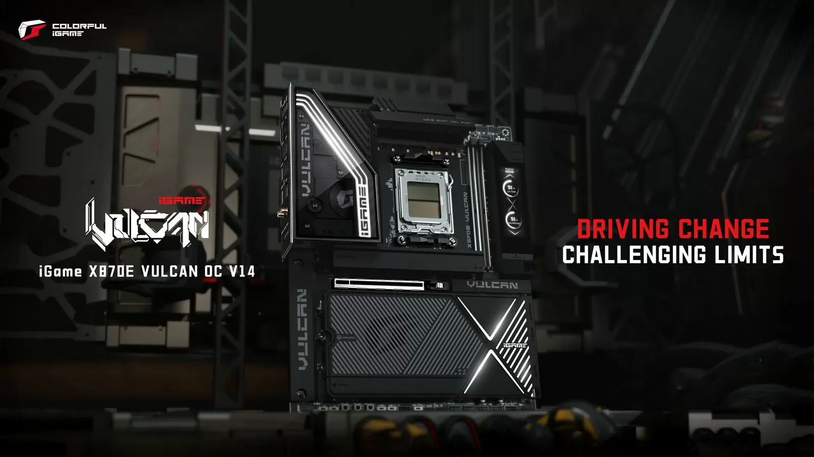 COLORFUL iGame X870E VULCAN OC Breaks Ryzen 7 9800X3D Overclocking Record Ahead of Launch