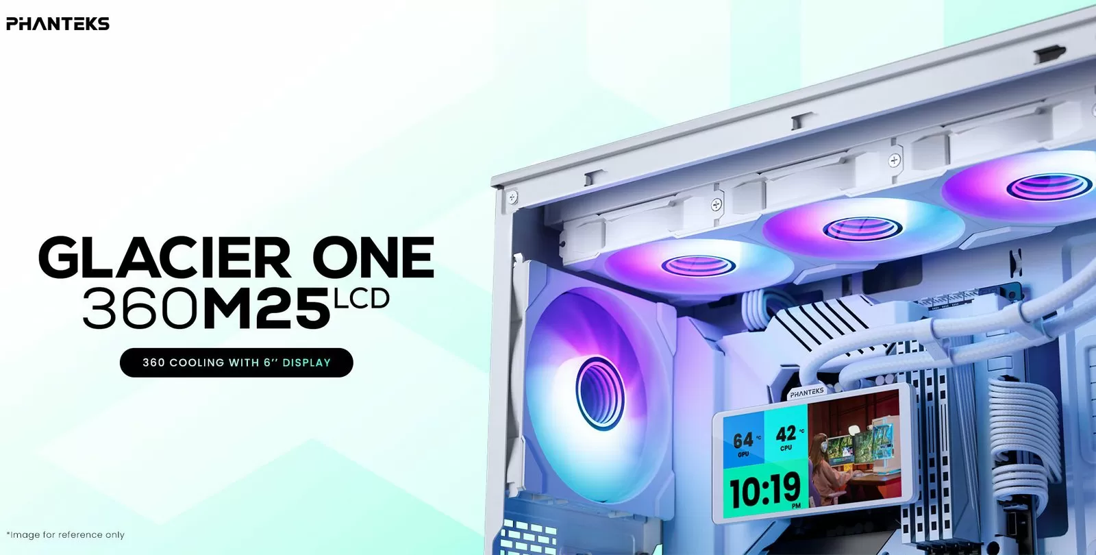 Phanteks Unveils 360M25-LCD AIO Liquid CPU Cooler with 6-Inch High-Resolution Display for High-End PCs