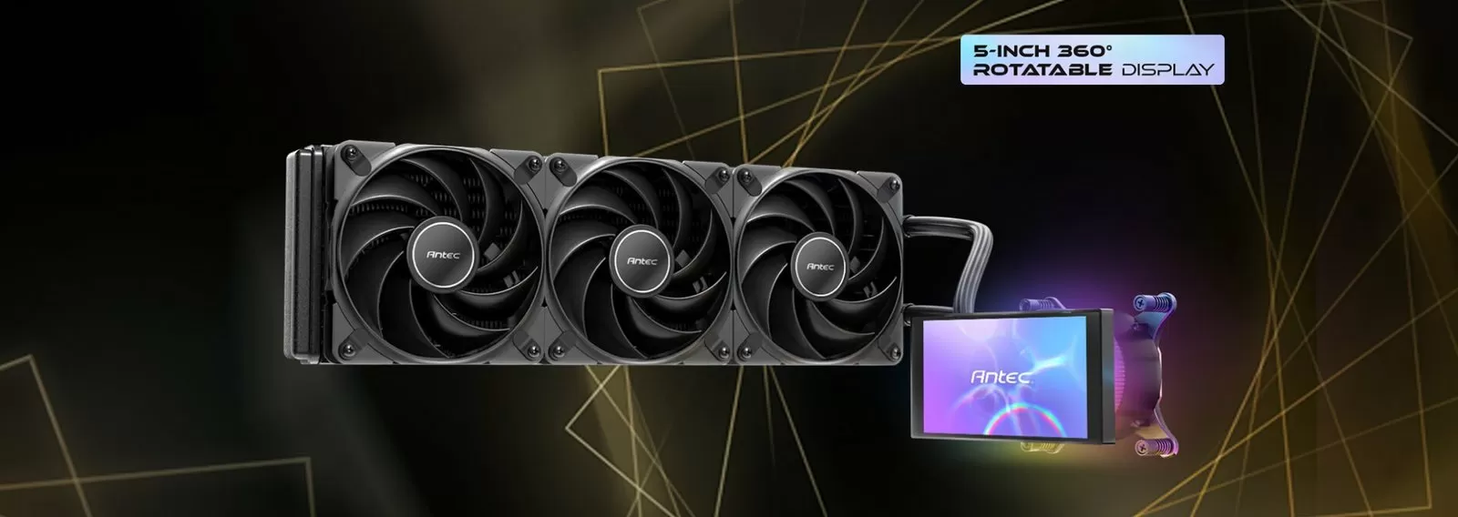 Antec Introduces VORTEX VIEW 360 AIO Liquid Cooler with Integrated LCD and ARGB Lighting