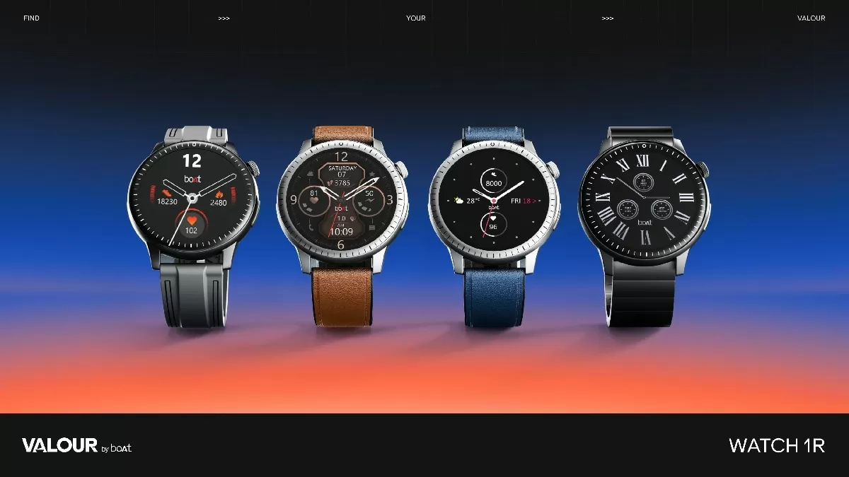 Boat Valour Watch 1R Launched in India With 1.43-Inch AMOLED Display, Up to 10-Day Battery Life: Price, Features