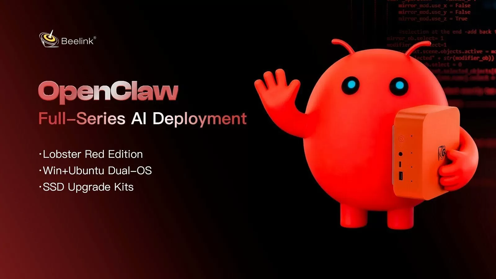 Beelink Introduces OpenClaw AI Mini PCs with Preinstalled Environments and SSD Upgrade Kits