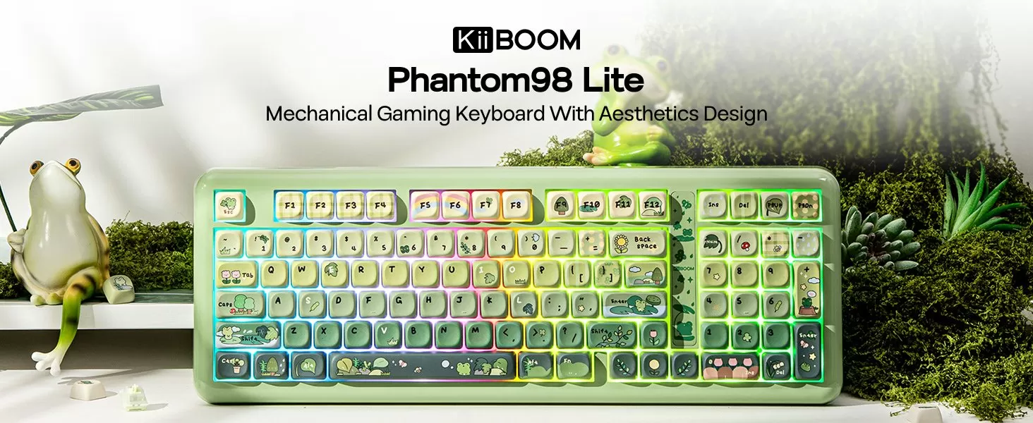KiiBOOM Phantom98 Lite Launches with 98% Layout, Gasket Mount, and Tri-Mode Connectivity