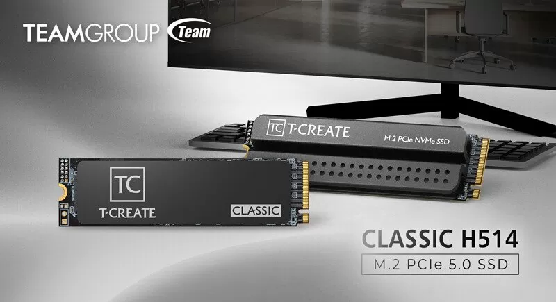 TeamGroup Introduces T-Create Classic H514 PCIe 5.0 SSD for AI and Content Creation