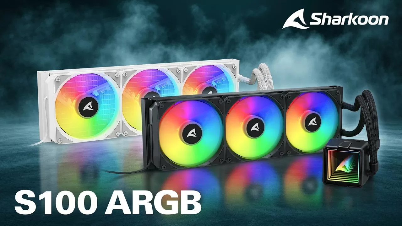 Sharkoon Introduces S100 ARGB 360mm AIO Liquid Cooler with Focus on Cooling and Visual Design