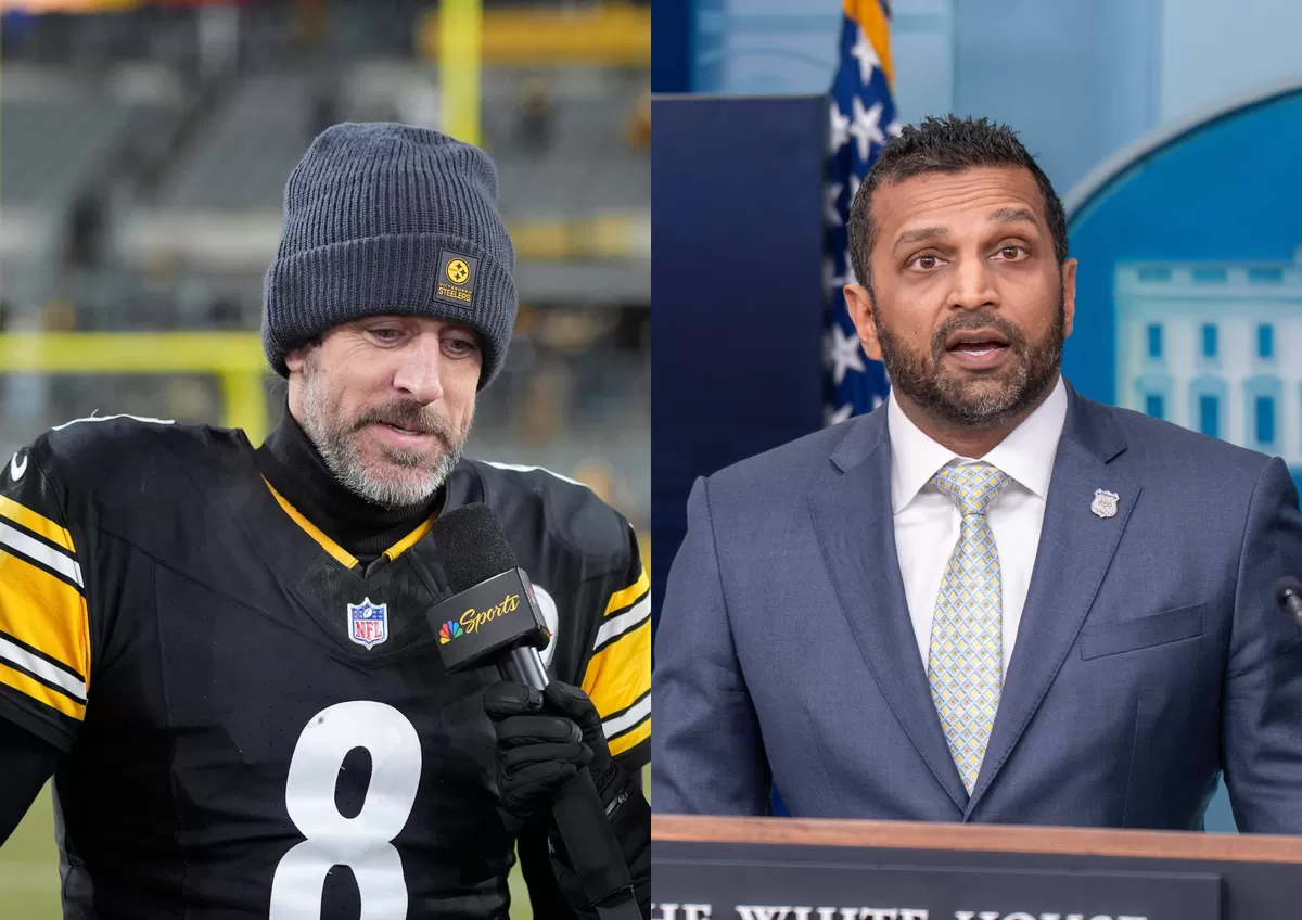 Aaron Rodgers Bashes FBI Director Kash Patel for Antics Inside Team USA Locker Room at Milan Olympics