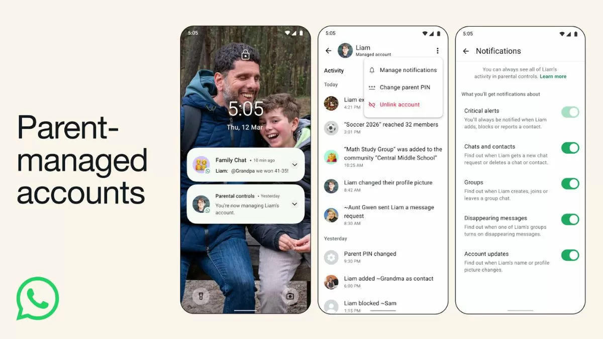 WhatsApp Adds Support for Parent-Managed Accounts With Stricter Controls for Children Under 13