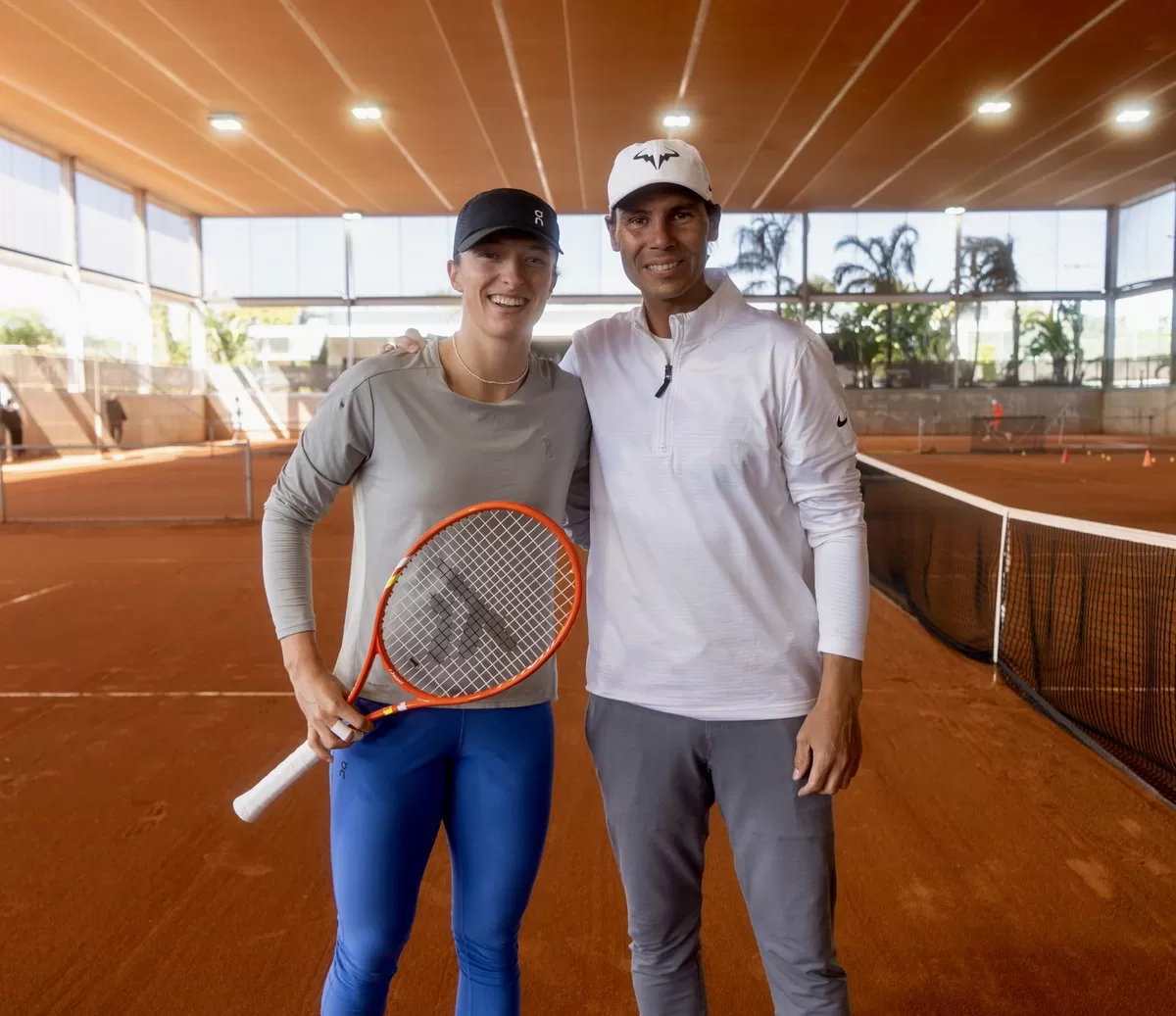WATCH: Iga Swiatek Takes Notes as Rafael Nadal Delivers His Grand Slam Winning Masterclass