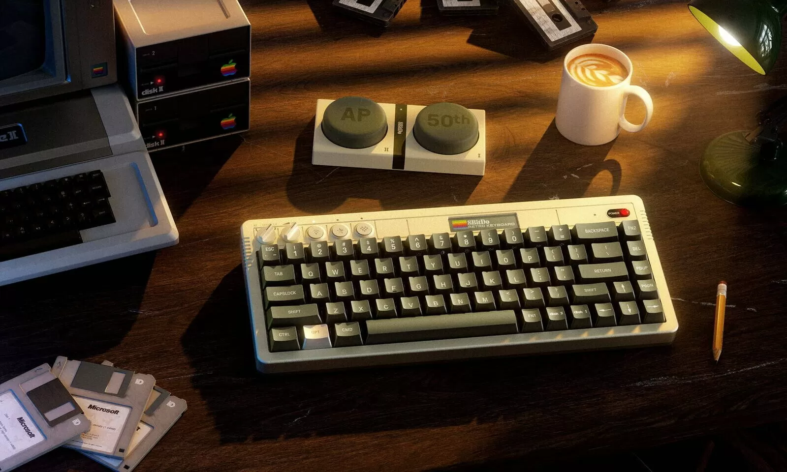 8BitDo Launches AP50 Limited Edition Keyboard Inspired by Apple II Design