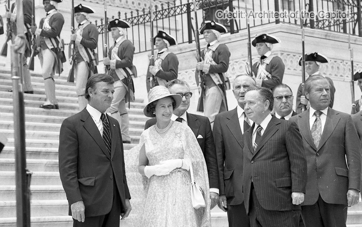 Photos show Queen Elizabeth's 1976 visit to the U.S. Capitol